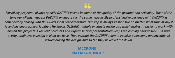 Valve Company DeZURIKs positive review from McCrone Project Engineer.png