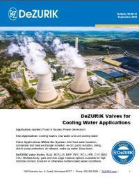 DeZURIK Valves for Cooling Water Applications