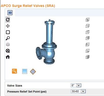 APCO SRA Surge Relief Angle Valve CAD Models Available