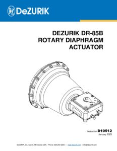 D10512 – DeZURIK DR-85B ROTARY DIAPHRAGM ACTUATOR
