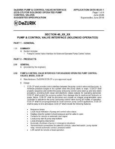 DeZURIK Pump & Control Valve Interface (ECB-CP) for Solenoid Operated Pump Control Valves 85.01-1