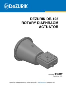 D10507 - DeZURIK DR-125 ROTARY DIAPHRAGM ACTUATOR