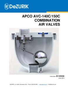 D12008 – APCO AVC-140C/150C COMBINATION AIR VALVESD12008 – APCO AVC-140C/150C COMBINATION AIR VALVES