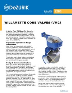Willamette Cone Valves (VMC) 2200