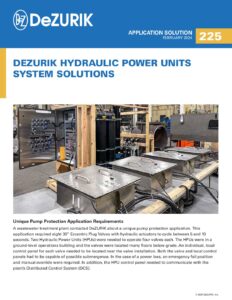 Hydraulic Power Units at Wastewater Treatment Plant Provide System Solution