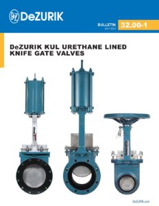 DeZURIK KUL Urethane Lined Knife Gate Valves 32.00-1