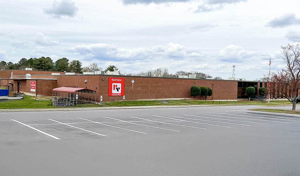 Red Valve Manufaturing Plant Gastonia North Carolina