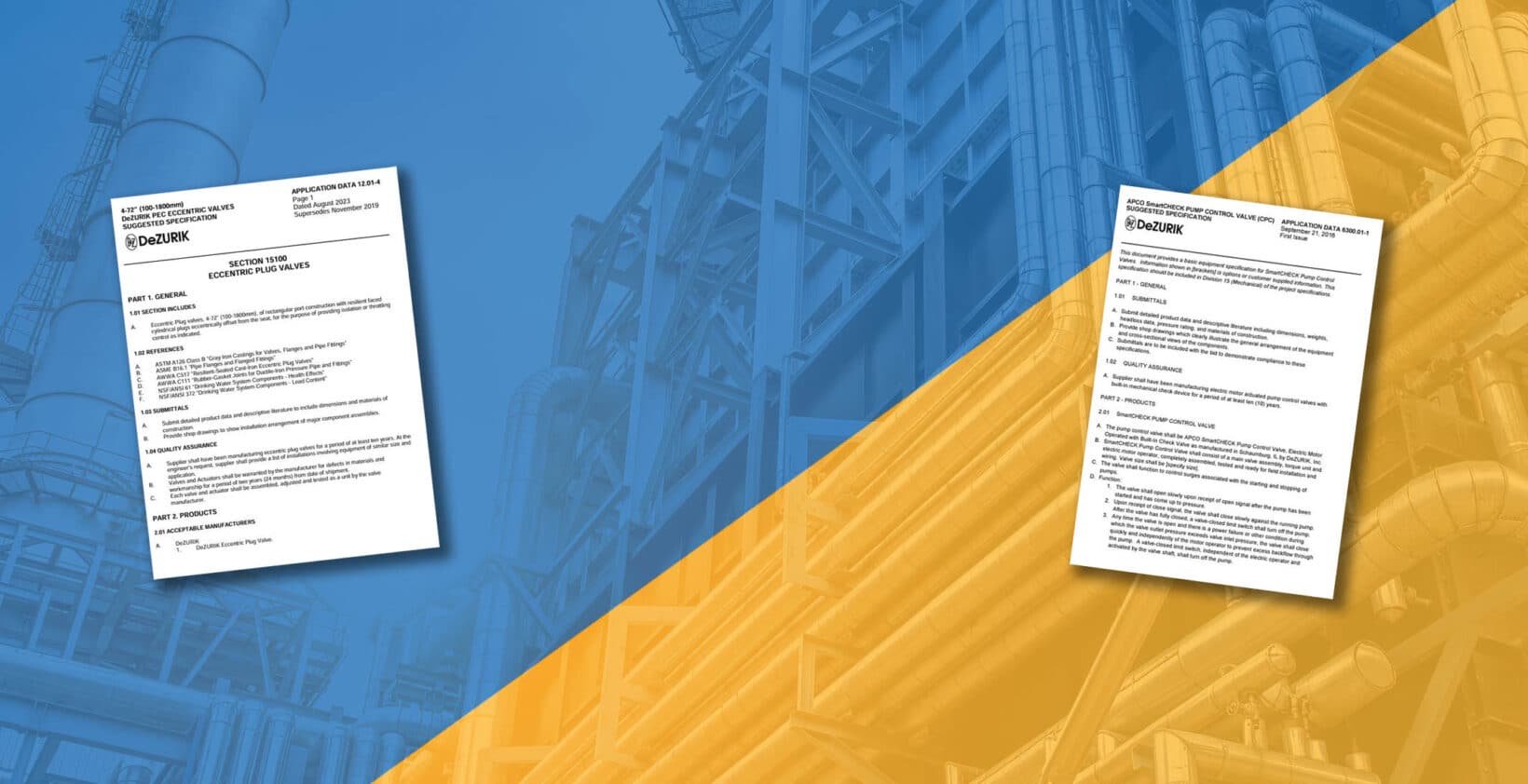 Specifications DeZURIK