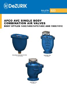 APCO AVC Single Body Combination Air Valves 623