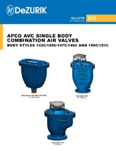 APCO AVC Single Body Combination Air Valves 623