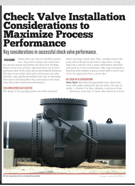 Check Valve Installation Tips to Maximize Process Performance