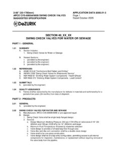 2-66” APCO CVS-6000/6000A Suggested Specification 6000.01-3