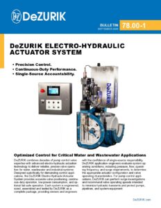 DeZURIK Electro-Hydraulic Actuator System 78.00-1
