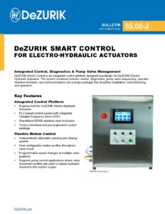 DeZURIK Smart Control for Electro-Hydraulic Actuator 85.00-2